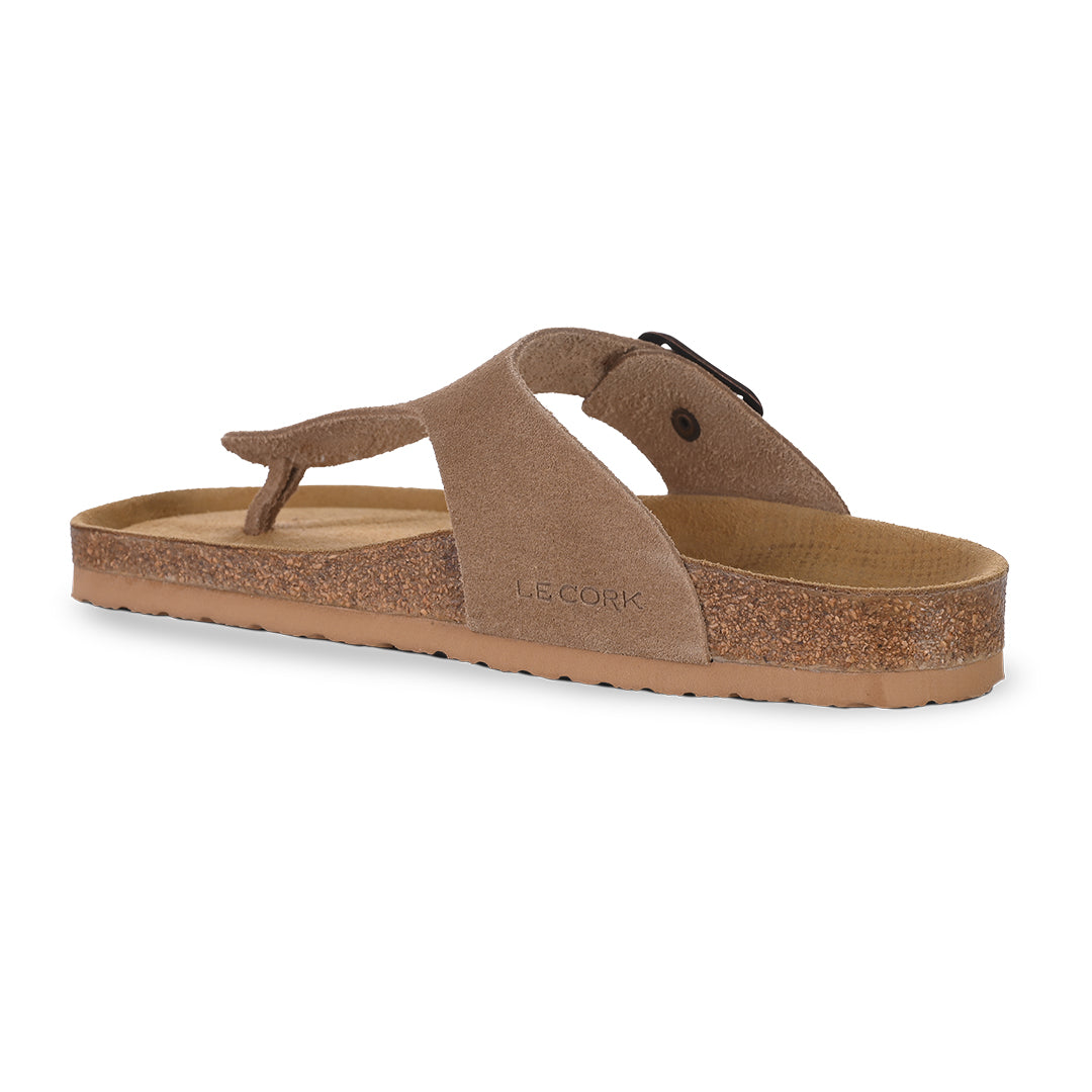 Sandália Cascais Camurça Avelã