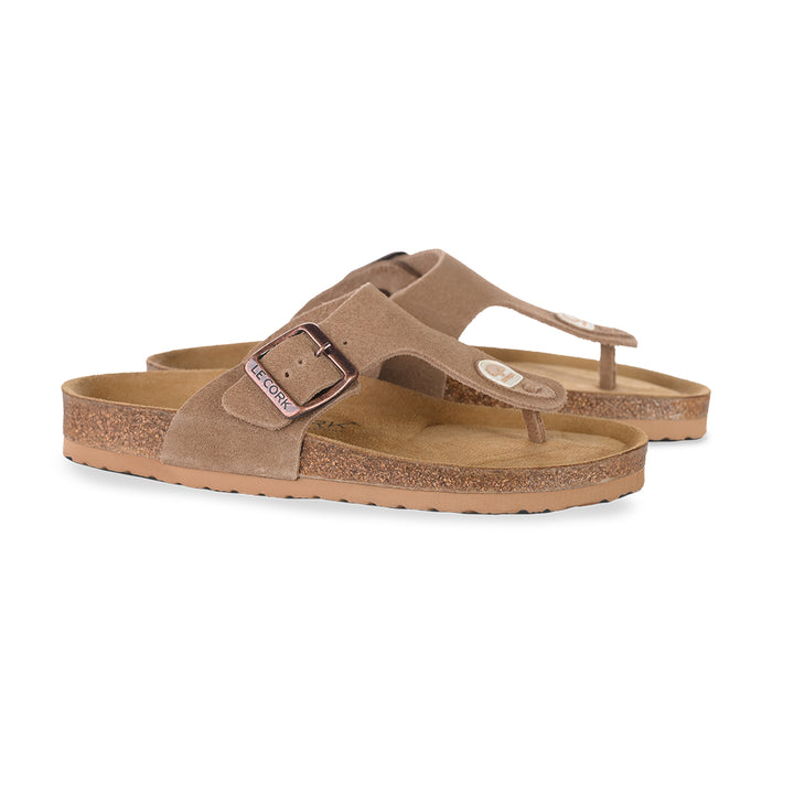 Sandália Cascais Camurça Avelã